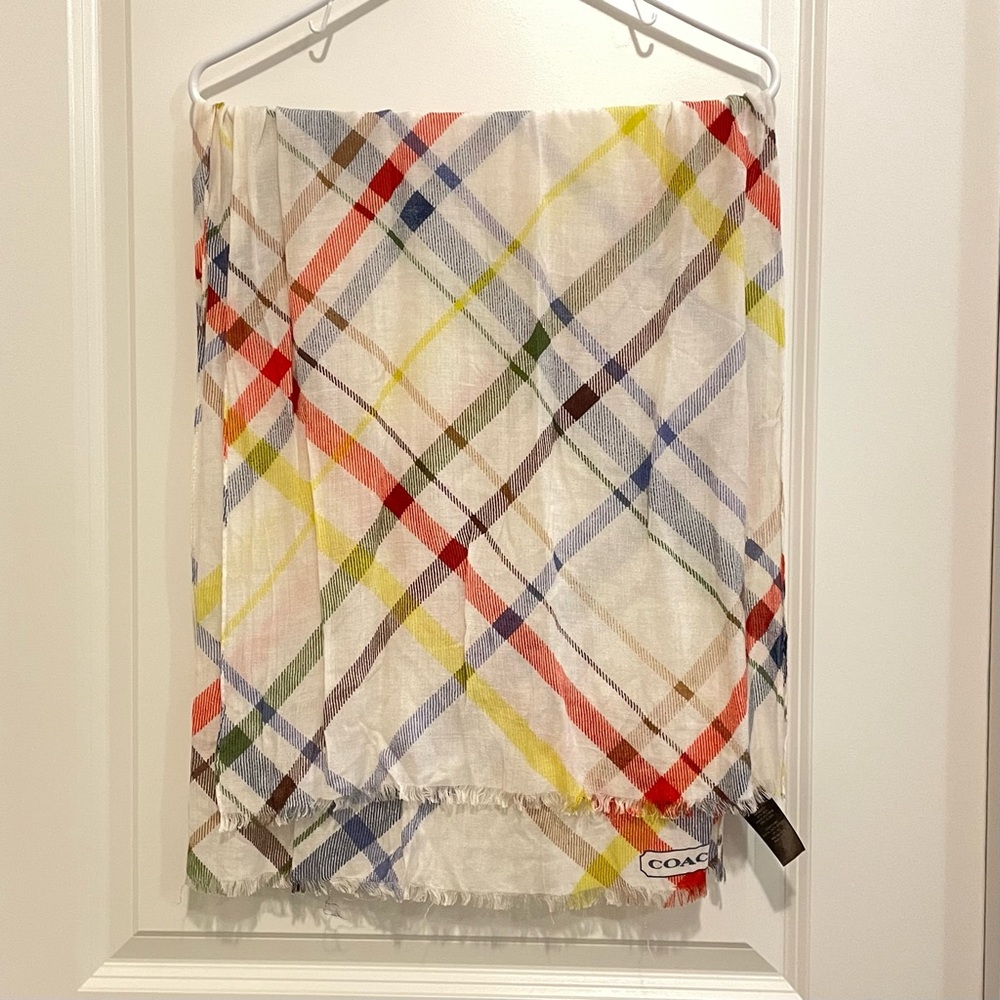 Coach Silk Blend Scarf 78x20 inch